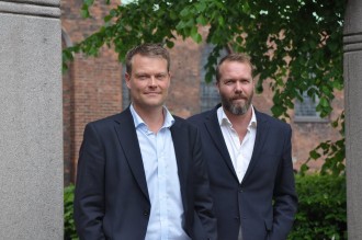 Jacob Weinreich og Anders Rønnow Klarlund er i gang med researchen til den 4. Bentzon-krimi. De arbejder også på en efterfølger til Forfølgerne. Foto: Rikke Andrup Jensen. 